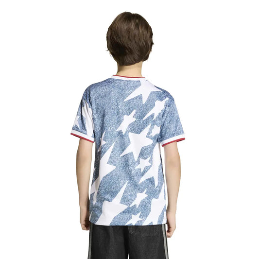 adidas Youth USA 1994 Denim Graphic Fashion Jersey - Blue
