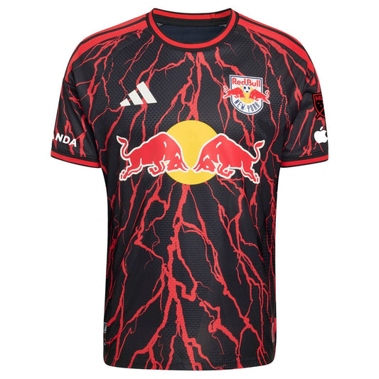 Cade Cowell New York Red Bulls adidas 2026 The Rooted Kit On-Field Authentic Patch Jersey - Black