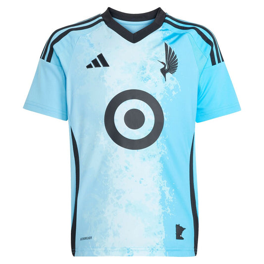 Michael Boxall Minnesota United FC adidas Youth 2025 CONVERGENCE Replica Jersey - Blue