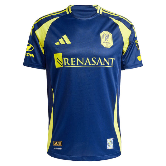 Gastón Brugman Nashville SC adidas 2025 The Heart Of Nashville Kit Authentic Player Jersey - Navy