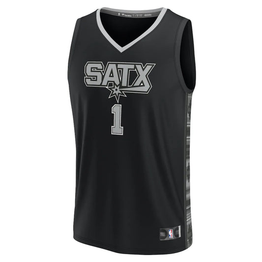 Victor Wembanyama San Antonio Spurs Fanatics Fast Break Player Jersey - Statement Edition - Black