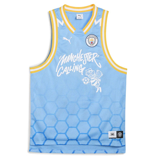 Manchester City Puma 2025 FIFA Club World Cup dryCELL Basketball Jersey - Light Blue