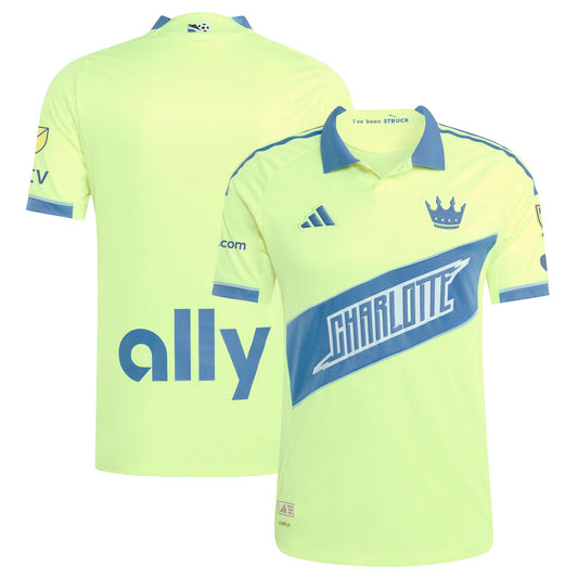 Charlotte FC adidas 2025 Third Authentic Jersey - Yellow