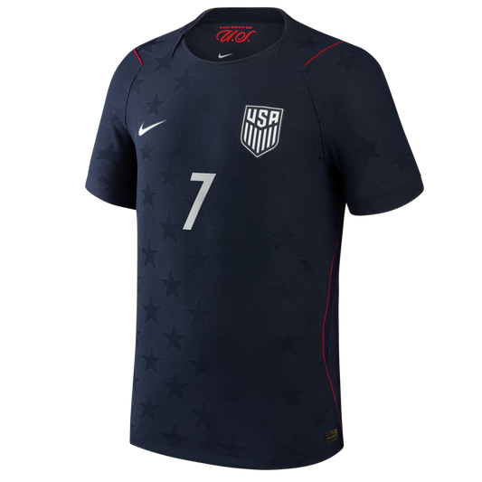 Giovanni Reyna USMNT Nike 2026 Away Match Authentic Jersey - Blue