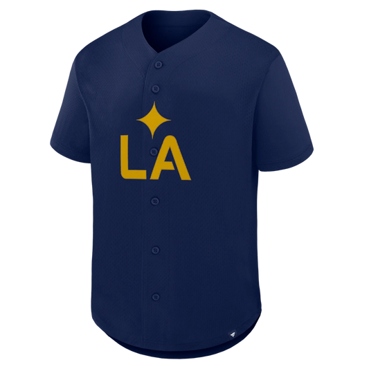 LA Galaxy Fanatics Maximum Intensity Button-Up Jersey - Navy