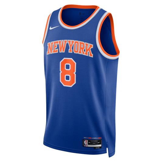 OG Anunoby New York Knicks Nike Unisex 2026 NBA Finals Patch Swingman Jersey - Icon Edition - Blue
