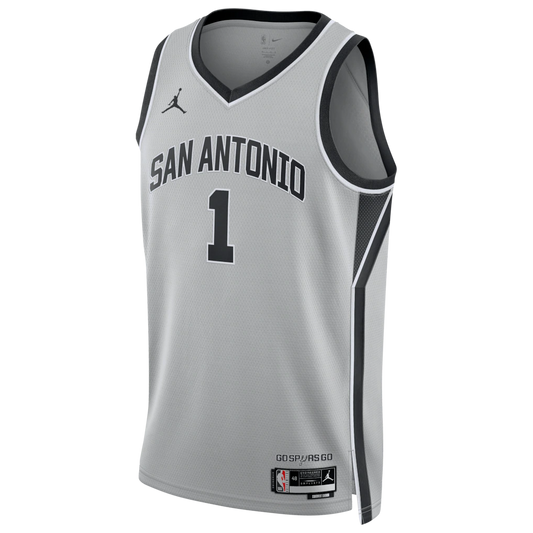 Victor Wembanyama San Antonio Spurs Jordan Brand Unisex Swingman Jersey - Statement Edition - Silver