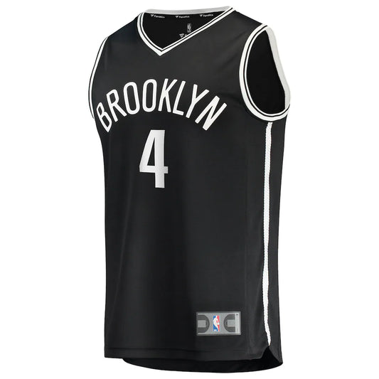 Drake Powell Brooklyn Nets Fanatics Fast Break Replica Jersey - Black - Icon Edition