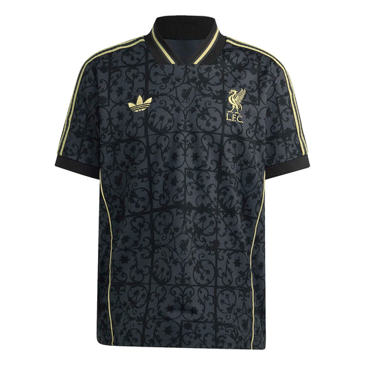 Liverpool adidas Unisex Lifestyler Fashion Jersey - Gray