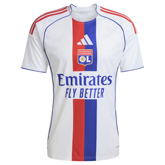 Olympique Lyonnais adidas 2025/26 Home Replica Jersey - White