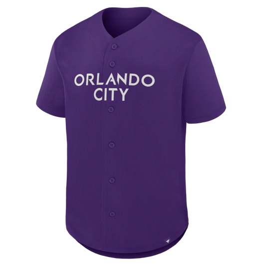 Orlando City SC Fanatics Maximum Intensity Button-Up Jersey - Purple