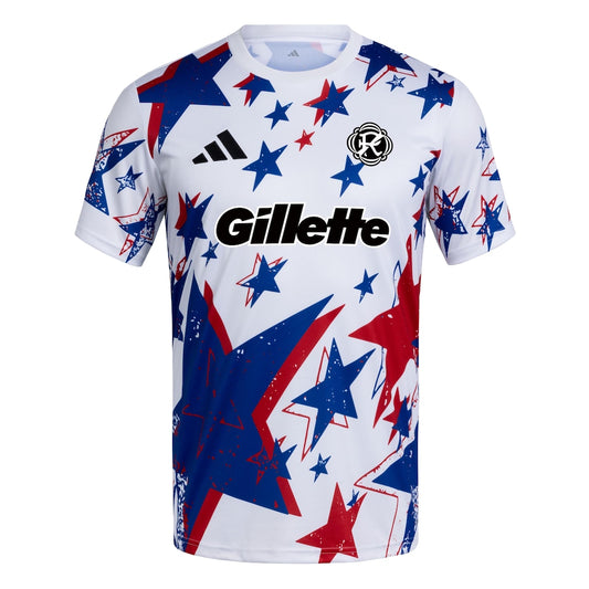 New England Revolution adidas 2026 Americana Pre-Match Jersey - White