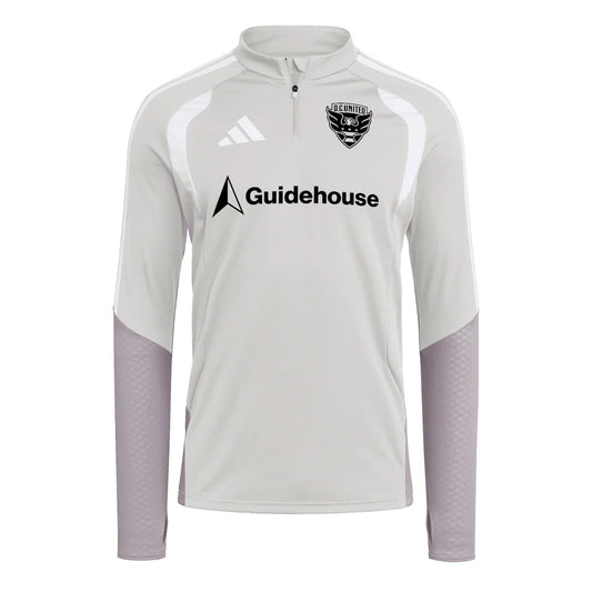 D.C. United adidas 2026 Tiro Competition Quarter-Zip Training Top - Silver