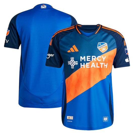 FC Cincinnati adidas 2025 Orange and Blue Legacy Kit Authentic Jersey - Blue