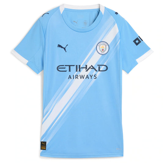 Manchester City Puma Women's 2025/26 Home Replica Jersey - Sky Blue