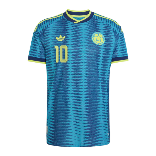 James Rodríguez Colombia National Team adidas 2026 Away On-Field Authentic Jersey - Turquoise