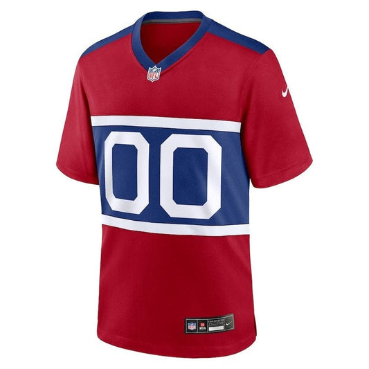 New York Giants - Century Alternate Custom Game Jersey - Red Go Jersey