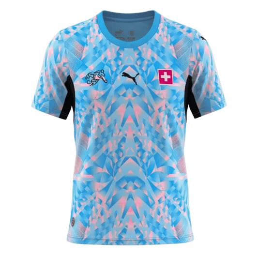 Switzerland Goalkeeper Soccer Jersey World Cup 2026 Blue - Fan Version Go Jersey