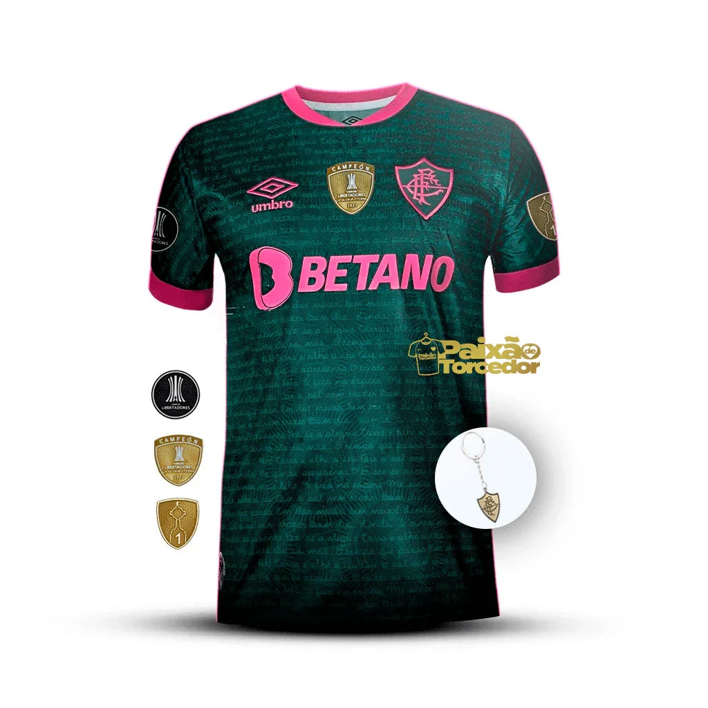 Fluminense Away 2024/25 Patch Libertadores – Fan Version - Green Go Jersey