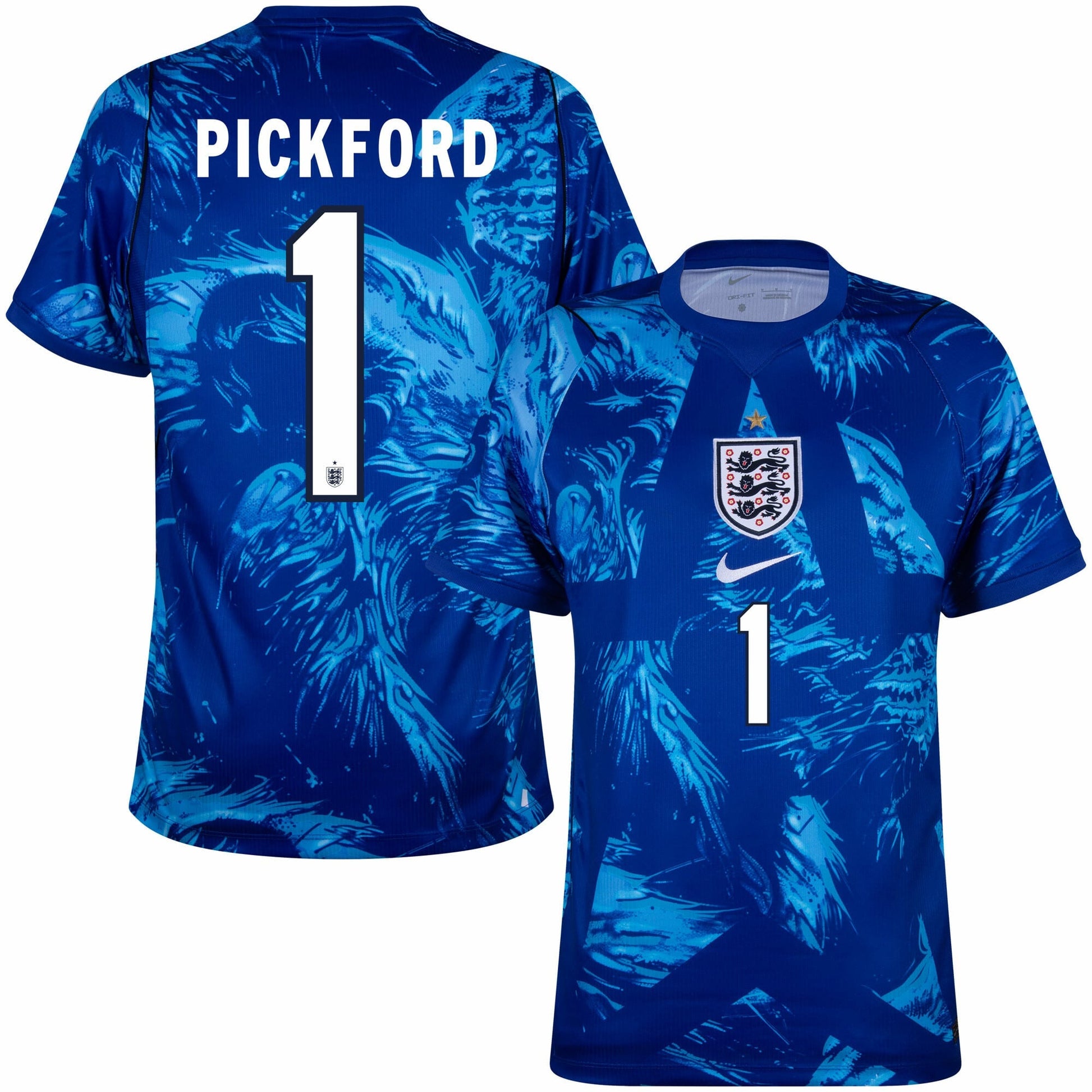 England Home Fan Jersey GK Pickford 1 Shirt 2026-2027 GoJersey