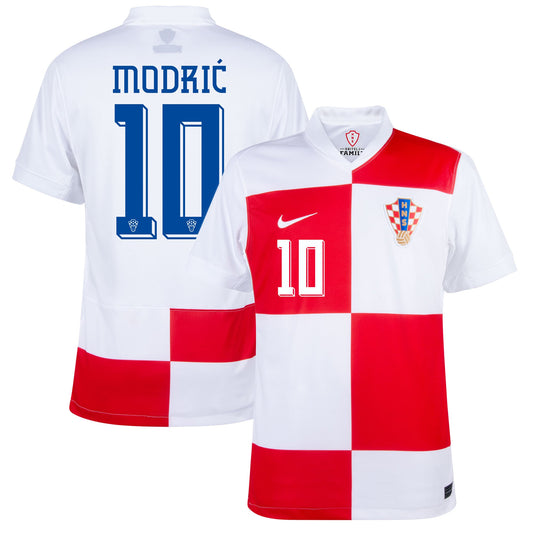 Croatia Home Modrić 10 Fan Jersey Shirt 2024-2025 GoJersey