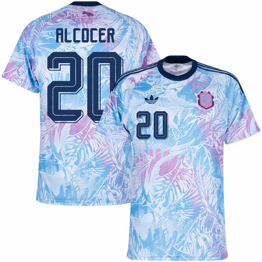 Costa Rica Away Fan Jersey Alcocer 20 Shirt 2026-2027 GoJersey