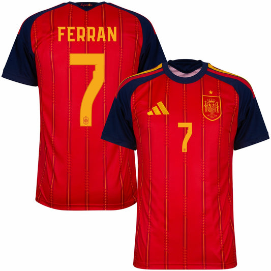 Spain Home Ferran 7 Fan Jersey World Cup 2026 Go Jersey