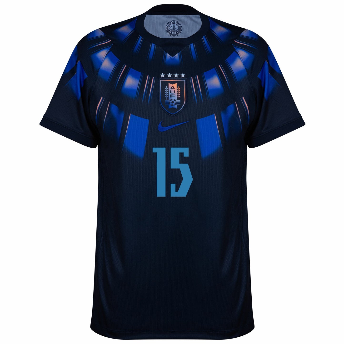 Uruguay Away Fan Jersey F. Valverde 15 Shirt 2026-2027 (Fan Style Printing) Go Jersey