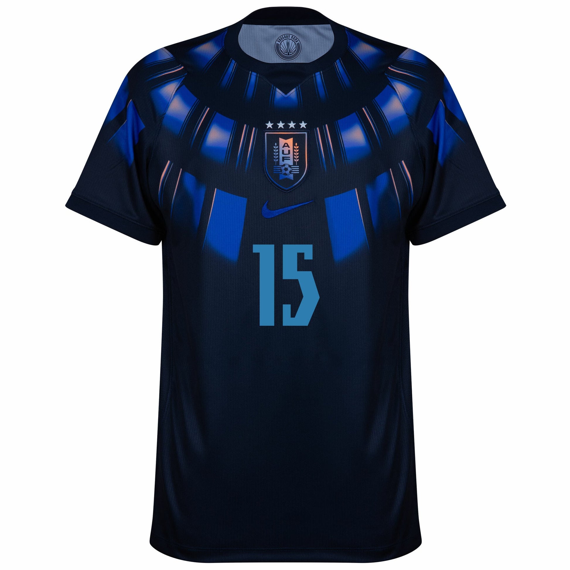 Uruguay Away Fan Jersey F. Valverde 15 Shirt 2026-2027 (Fan Style Printing) Go Jersey