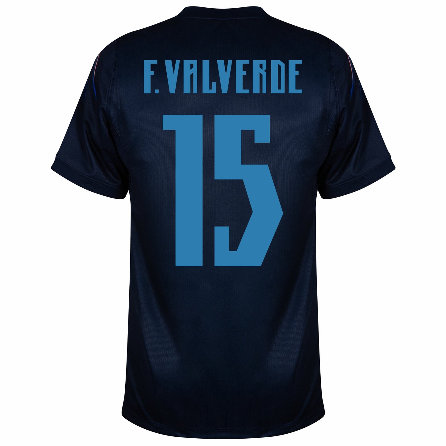 Uruguay Away Fan Jersey F. Valverde 15 Shirt 2026-2027 (Fan Style Printing) Go Jersey