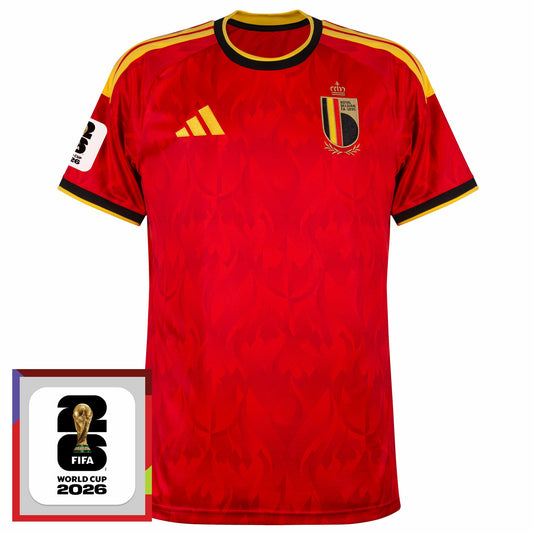Belgium Home Fan Jersey 2026-2027 World Cup 2026 Patch Go Jersey