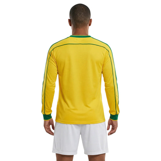 Jersey Brazil Retro 1998 Longsleeve Fan Go Jersey