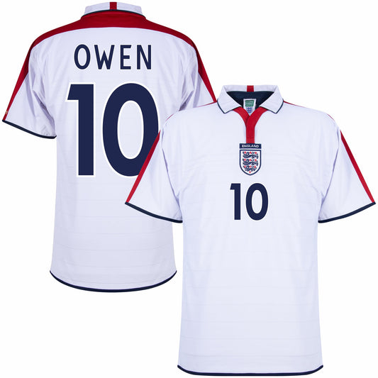 England Retro Home Owen 10 Shirt 2004-2005