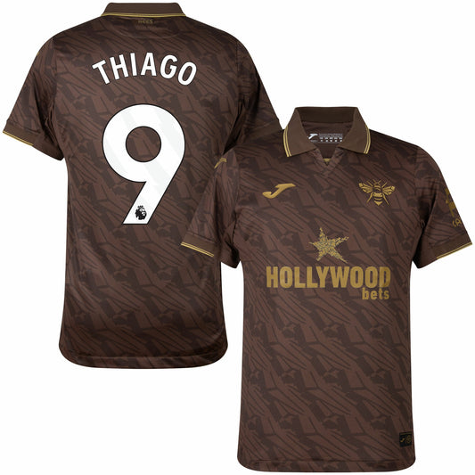 Brentford Away Thiago 9 Fan Jersey Shirt 2025-2026 (Premier League) Go Jersey