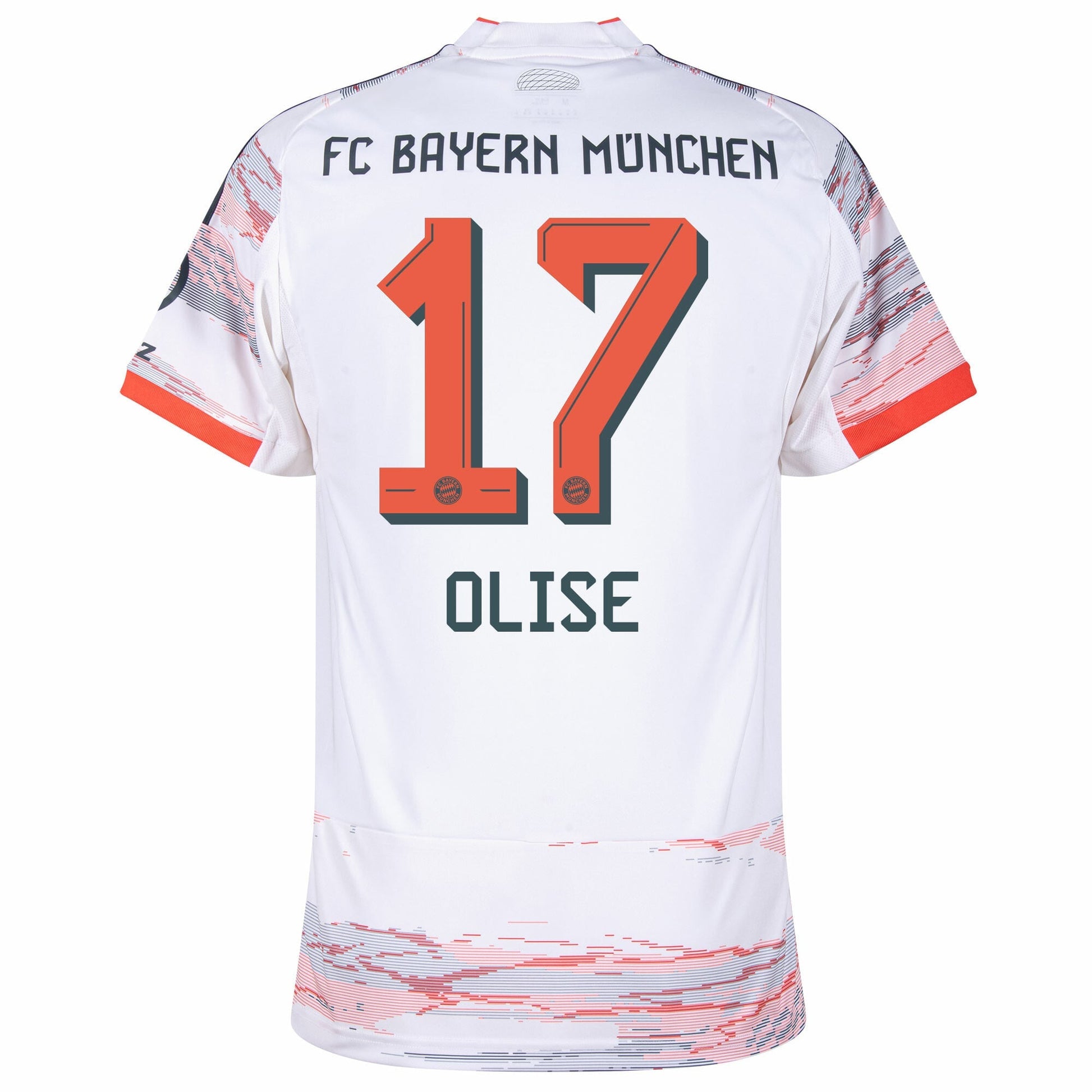 Bayern Munich Away Olise 17 Fan Jersey Shirt 2025-2026 GoJersey
