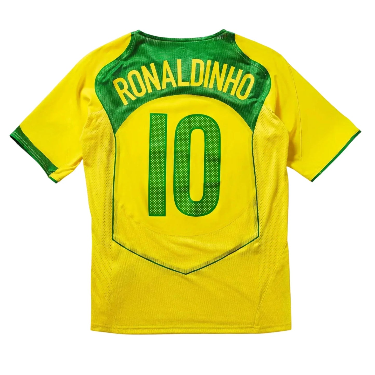Jersey National Team Brazilian 2004 I Fan Reedição Total 90 RONALDINHO 10 Go Jersey