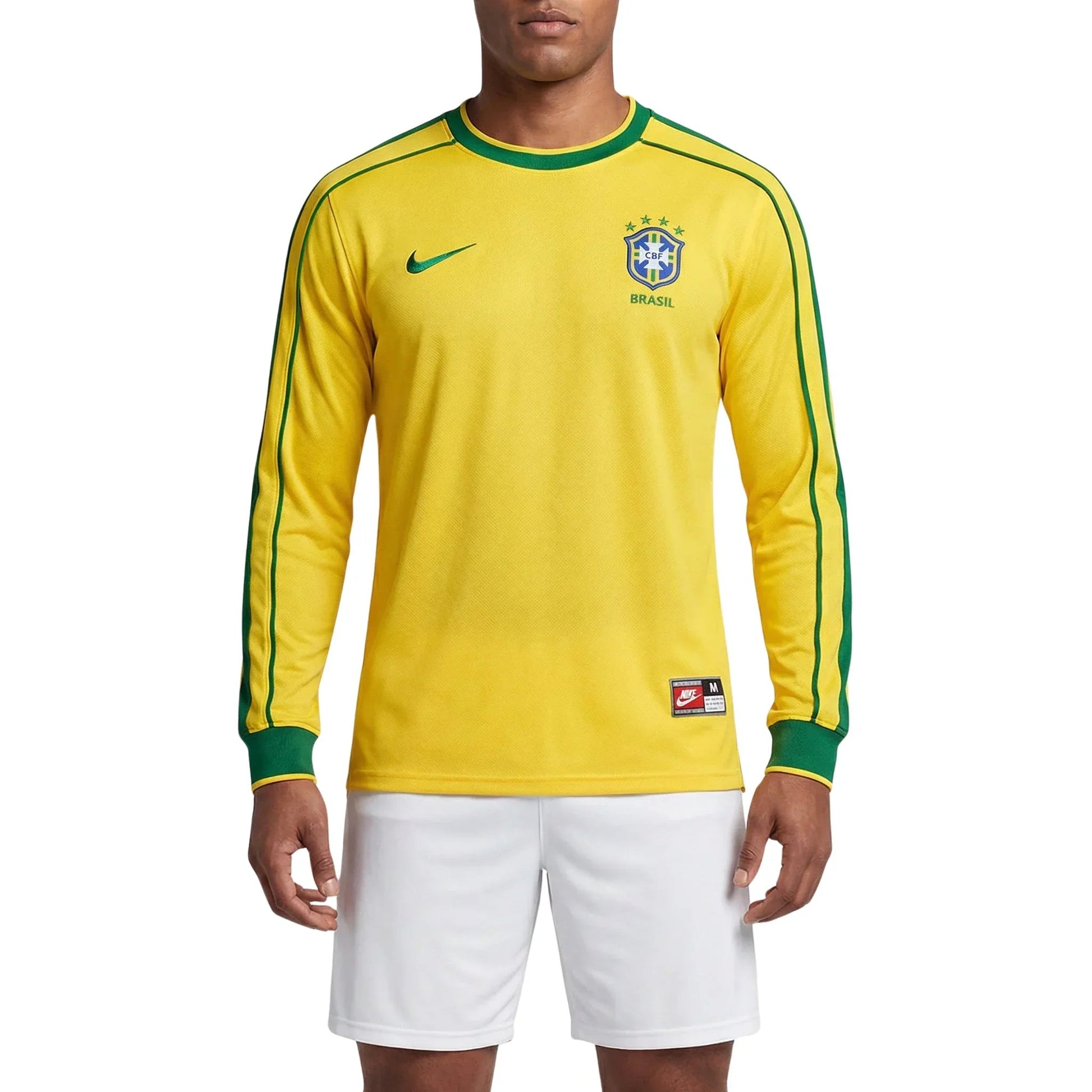 Jersey Brazil Retro 1998 Longsleeve Fan Go Jersey