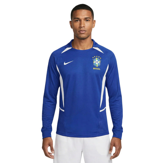 Jersey Brazil Retro 2002 Longsleeve Fan Go Jersey