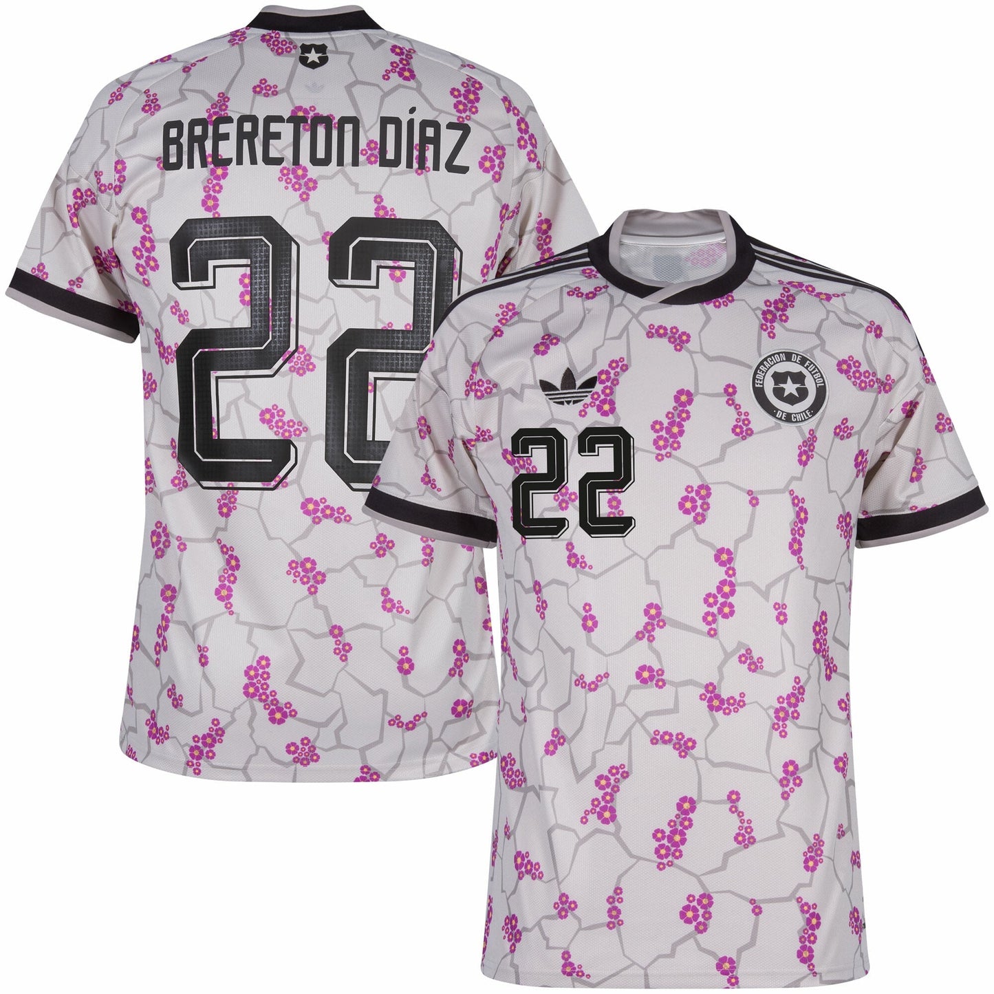 Chile Away Fan Jersey Brereton Diaz 22 Shirt 2026-2027 GoJersey