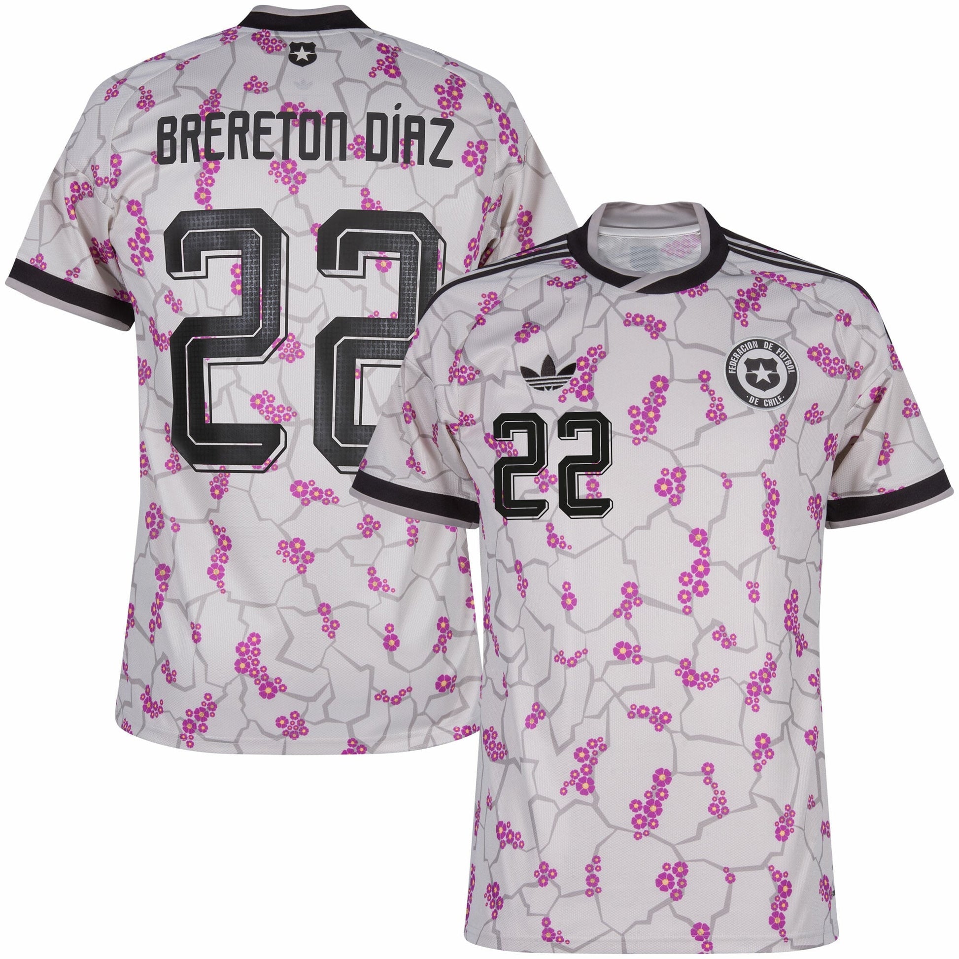 Chile Away Fan Jersey Brereton Diaz 22 Shirt 2026-2027 GoJersey