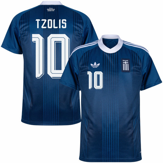 Greece Away Tzolis 10 Shirt 2026-2027 GoJersey