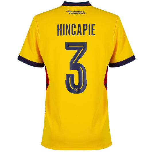 Ecuador Home Hincapie 3 Fan Jersey Shirt 2026-2027 Go Jersey