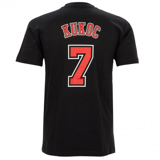Chicago Bulls Toni Kukoč #7 – Black Hardwood Classics T-Shirt GoJersey