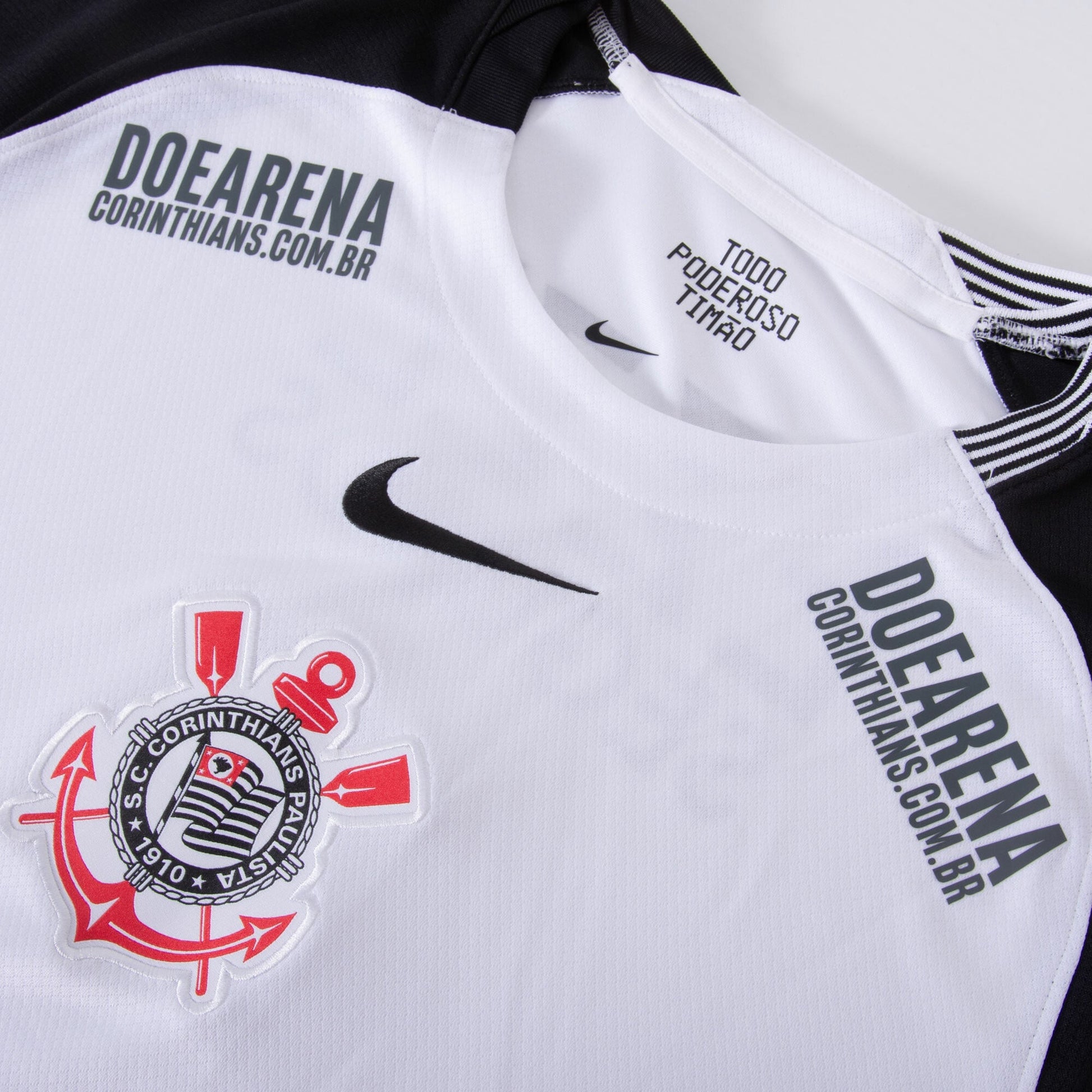 Corinthians Home Fan Jersey Yuri Alberto 9 Shirt incl. Sponsor Set 2025-2026 Go Jersey