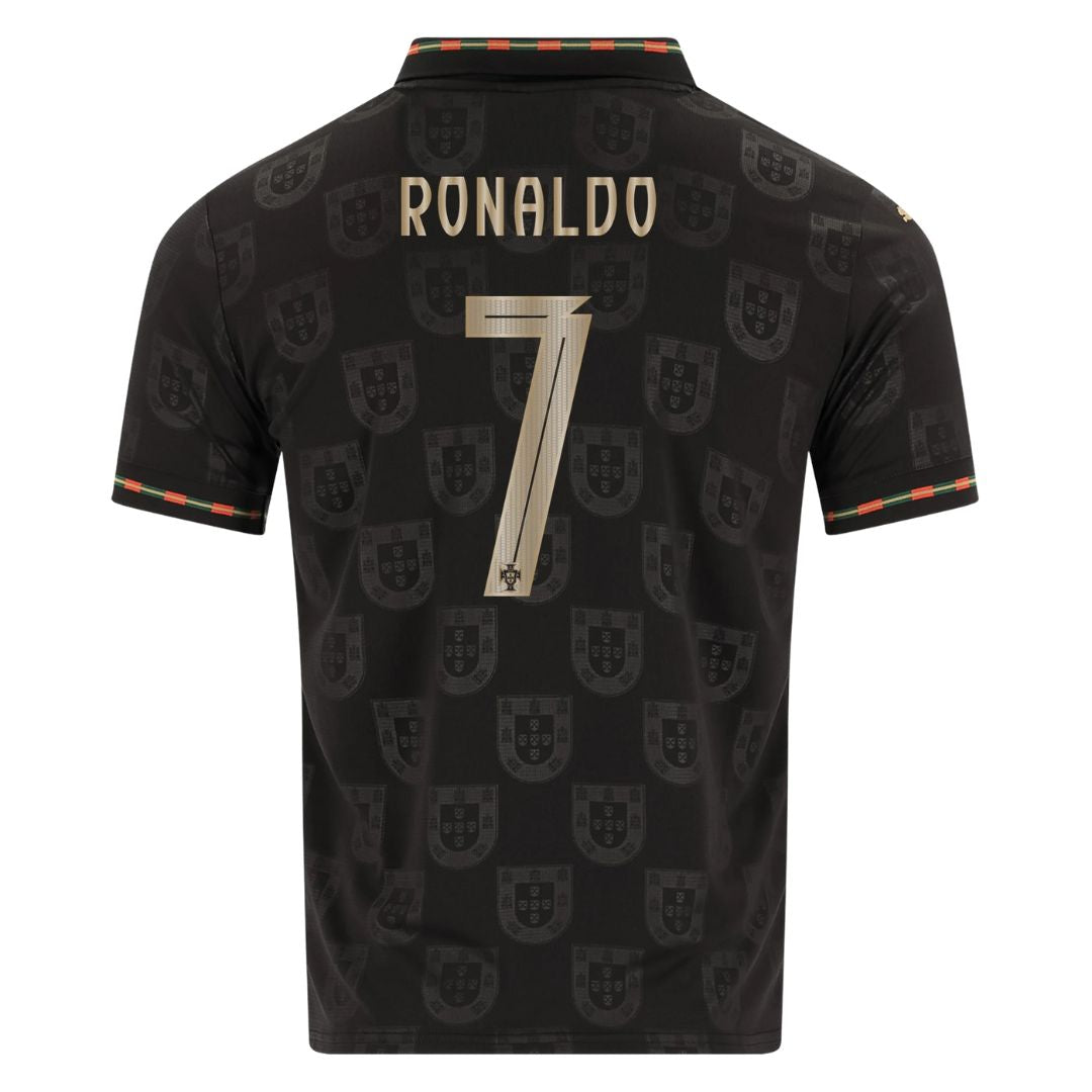 Portugal World Cup Fan Jersey Black Panther 2026 #7 Ronaldo Go Jersey