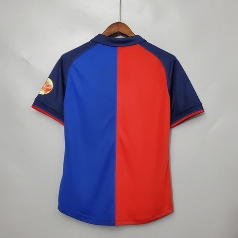 Barcelona 100 Years Retro Shirt 1999 Blue and Claret Go Jersey