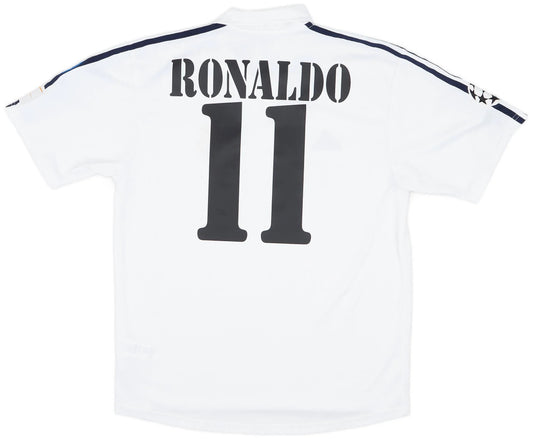 Ronaldo #11 Real Madrid Home Retro Jersey 2002/03 Go Jersey