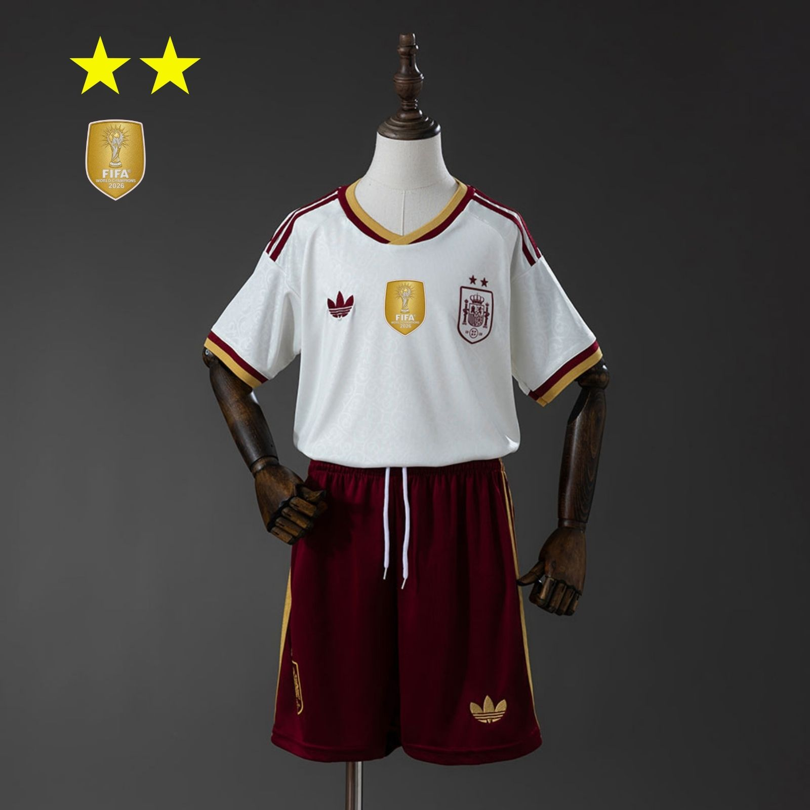 Kids Spain Away kit 2S 2026 Jersey Champion Go Jersey