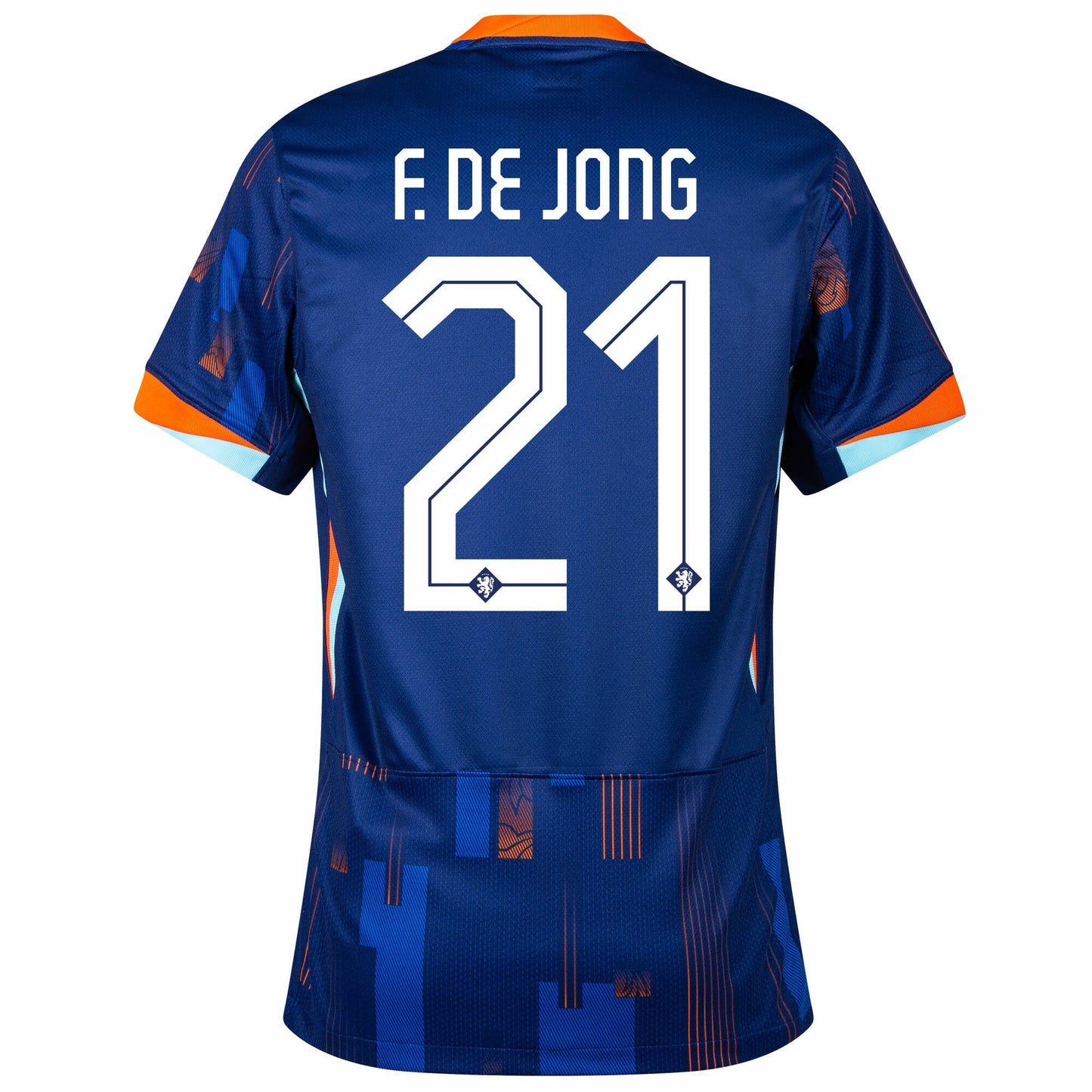 Netherlands Away F. De Jong 21 Fan Jersey Shirt 2024-2025 GoJersey