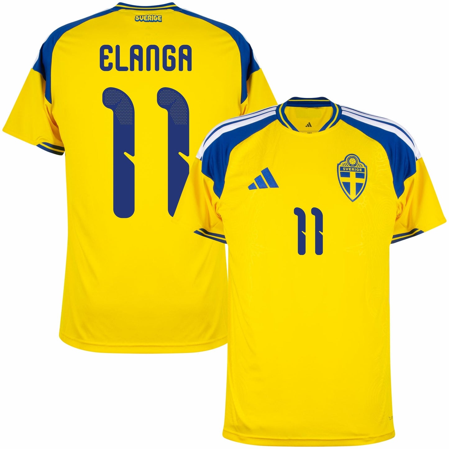 Sweden Home Elanga 11 Fan Jersey Shirt 2026-2027 World Cup Go Jersey